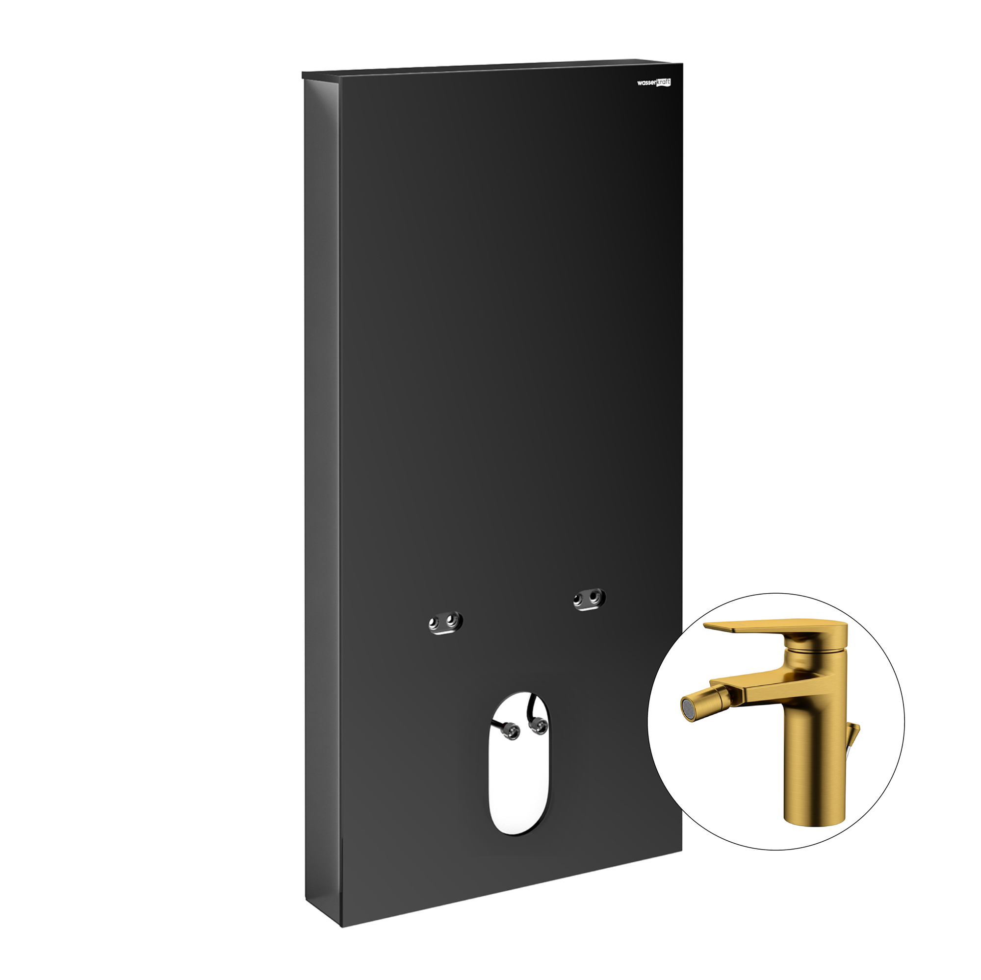 Комплект для биде со смесителем Naab 86BDT.050.BL.SQ5506