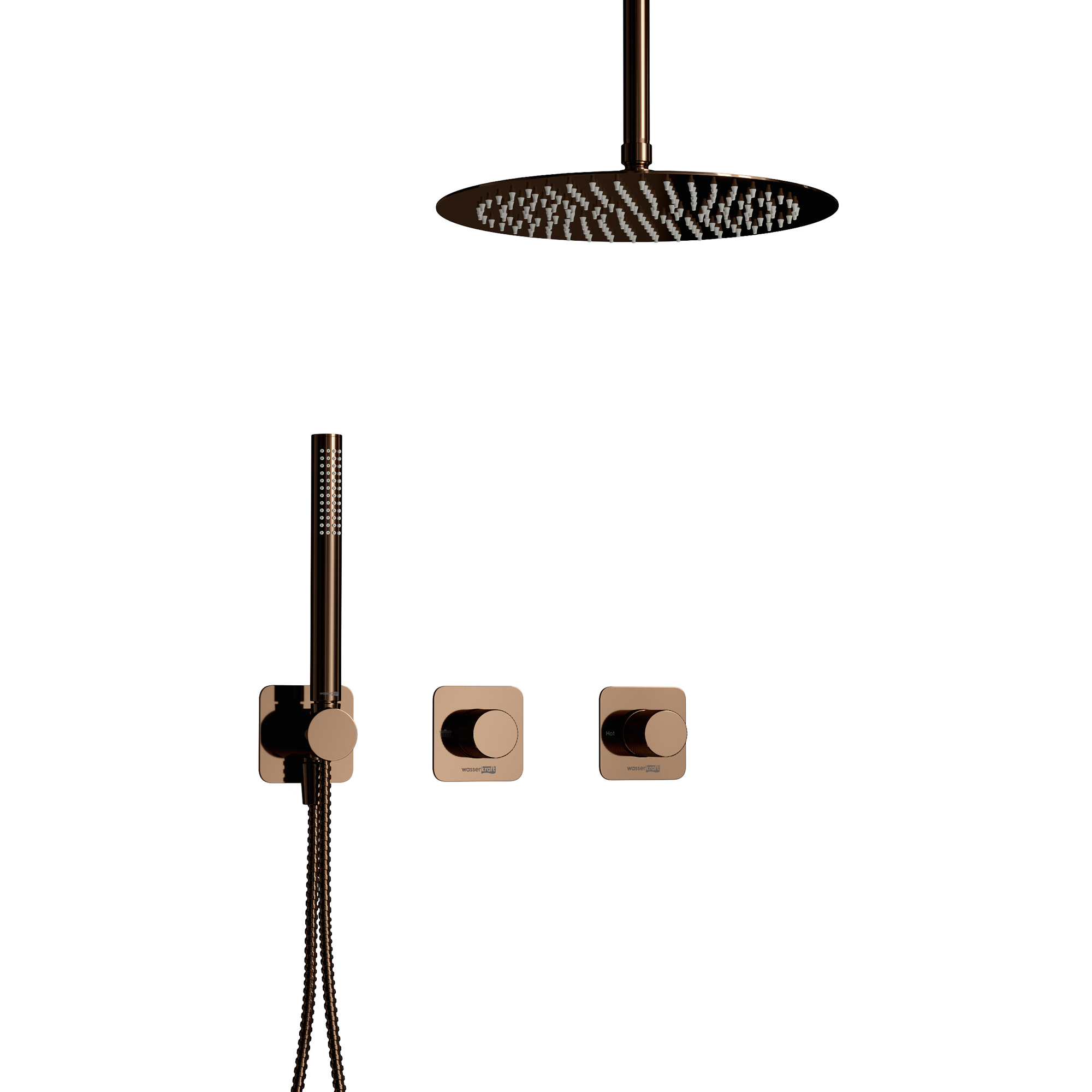 Встраиваемый комплект для душа с верхней насадкой и лейкой A8851.309.337.330.290.292.291