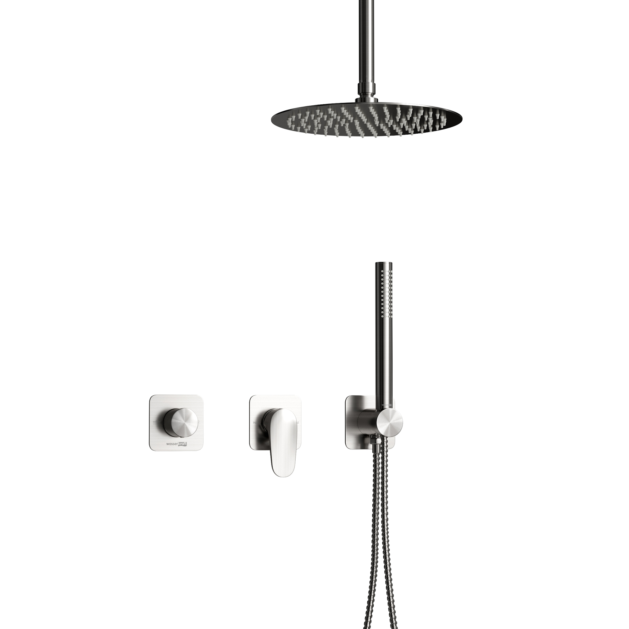 Встраиваемый комплект для душа с верхней насадкой и лейкой A1451.272.352.121.275.100.276