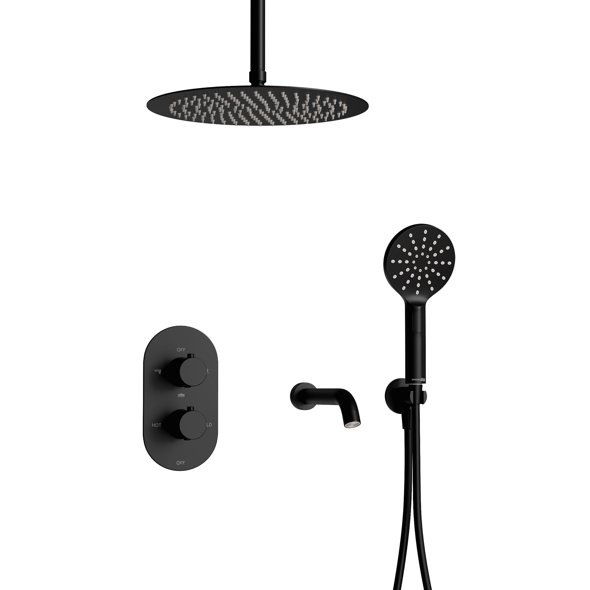 Встраиваемый комплект для душа с верхней насадкой и лейкой A7444.151.160.083.242.339.084