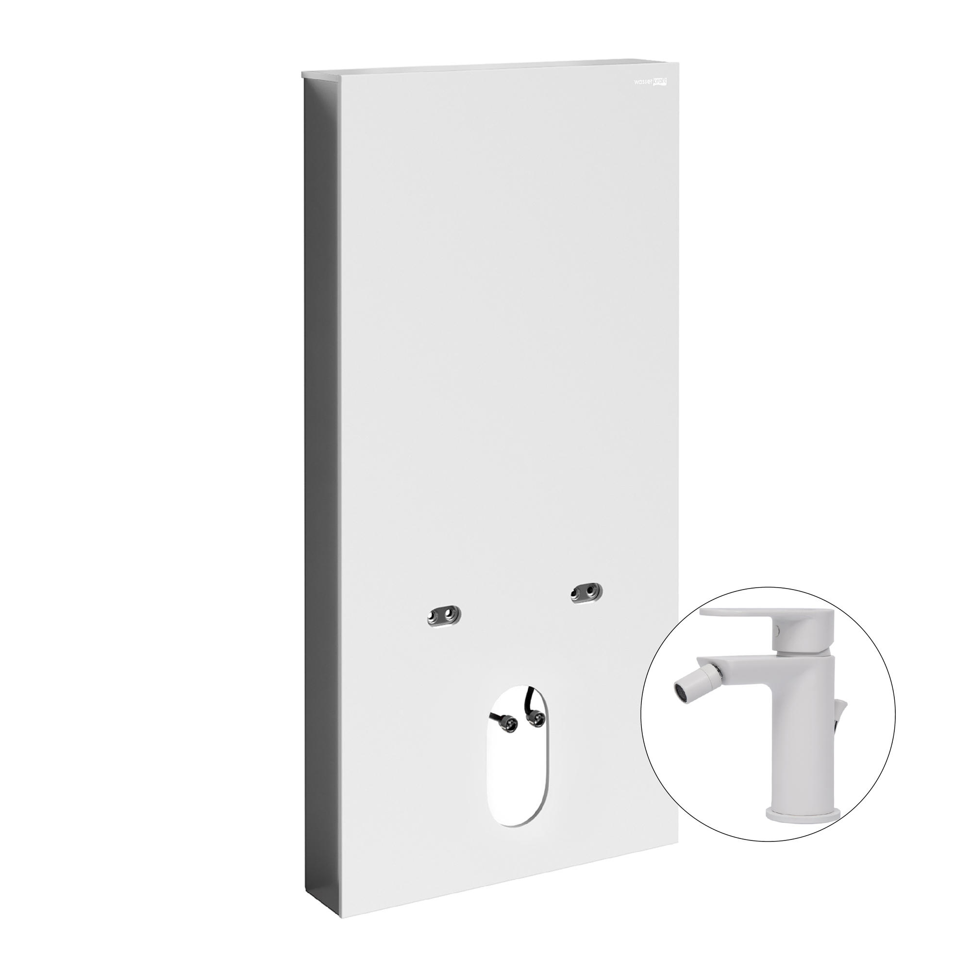 Комплект для биде со смесителем Naab 86BDT.050.WH.SQ8506