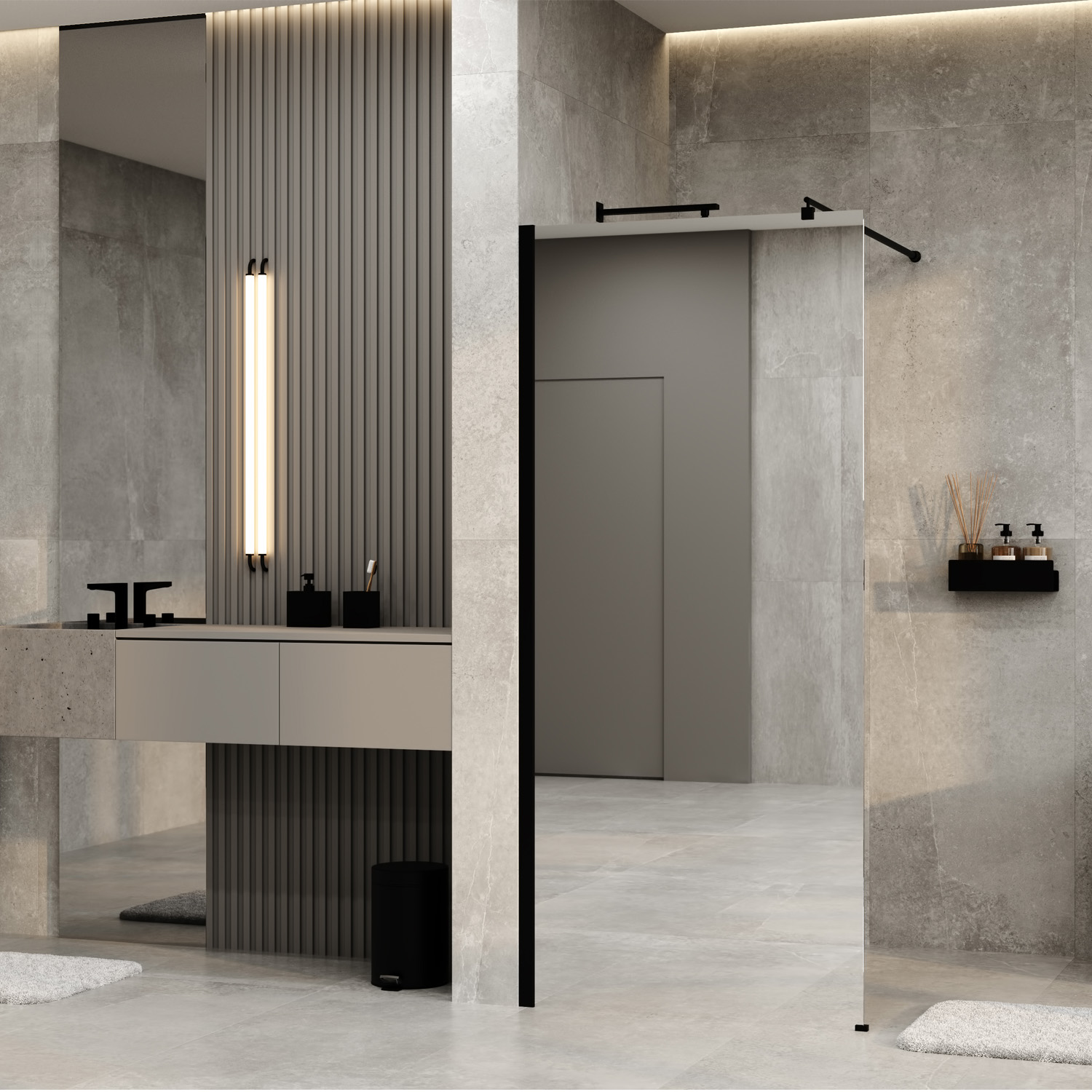 Rur 30W39MB-MR Душевая перегородка