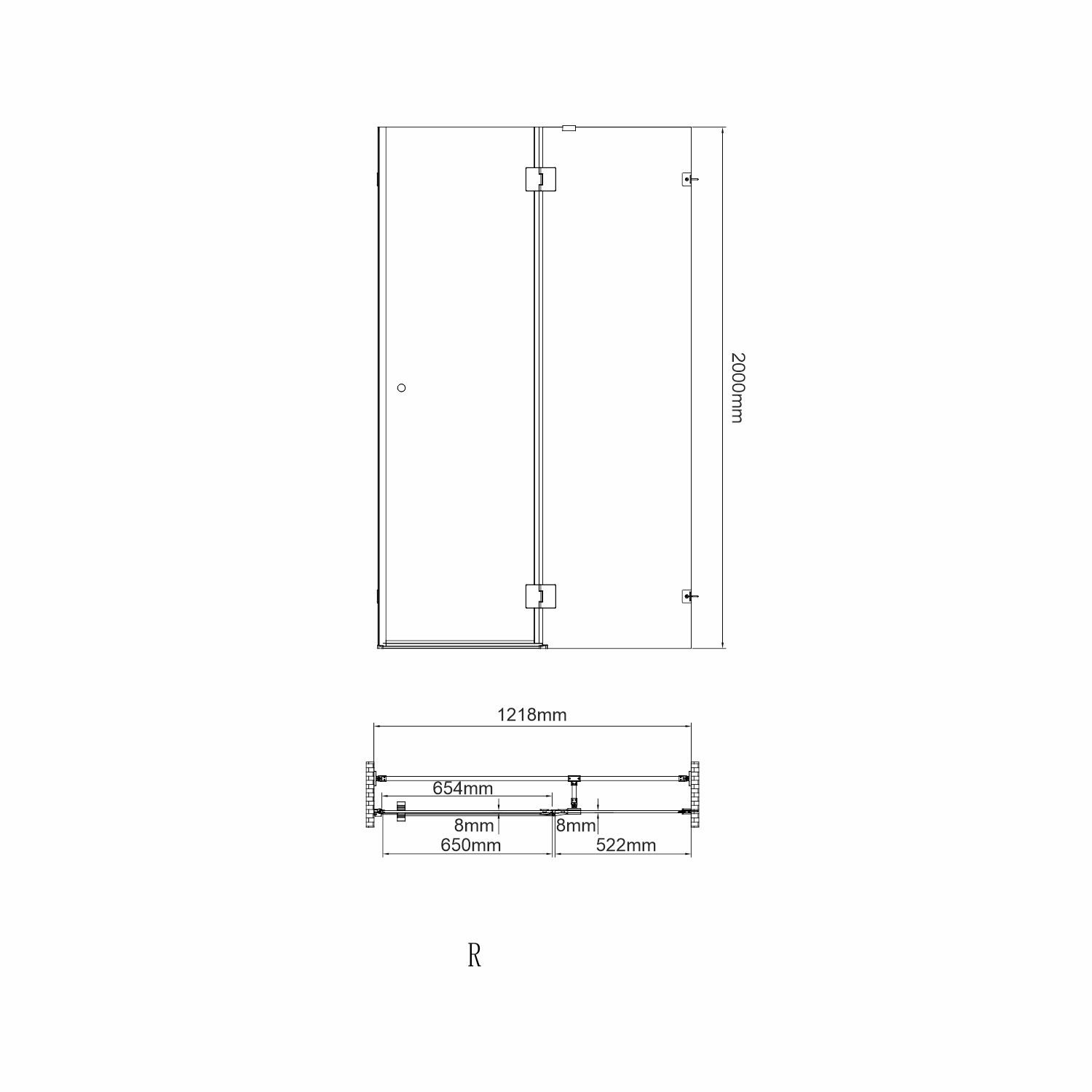 Ems 76H05 Душевая дверь