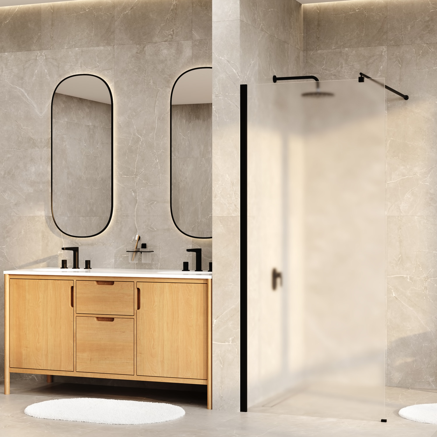 Rur 30W40MB-MG Душевая перегородка